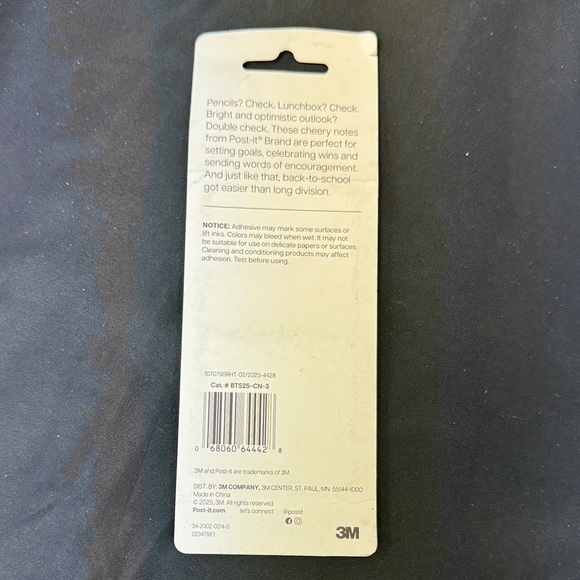 Class Notes Sticky Notes Set - Multicolor - Picture 2 of 2